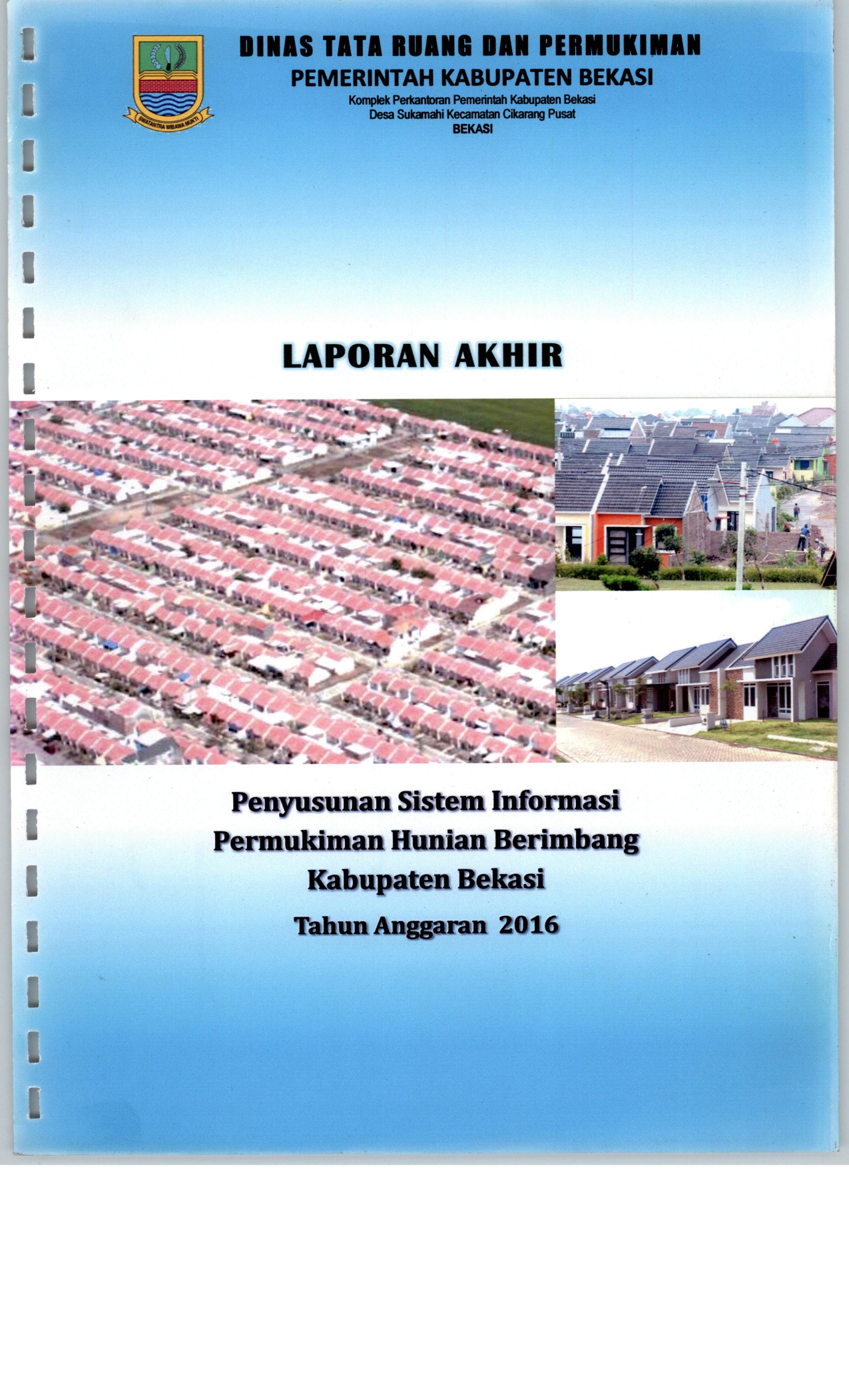 Penyusunan Sistem Informasi Permukiman Berimbang Kabupaten Bekasi Tahun Anggaran 2016